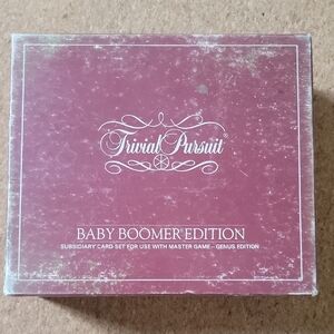 Trivial Pursuit Baby Boomer Edition Card Set - Maroon Extension Cards 80s